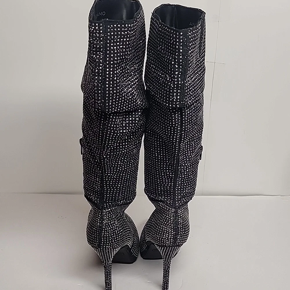 Andiamo black & silver boots 5